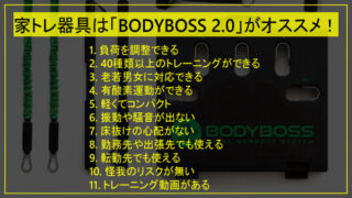 家トレ器具は「BODYBOSS 2.0」がオススメ